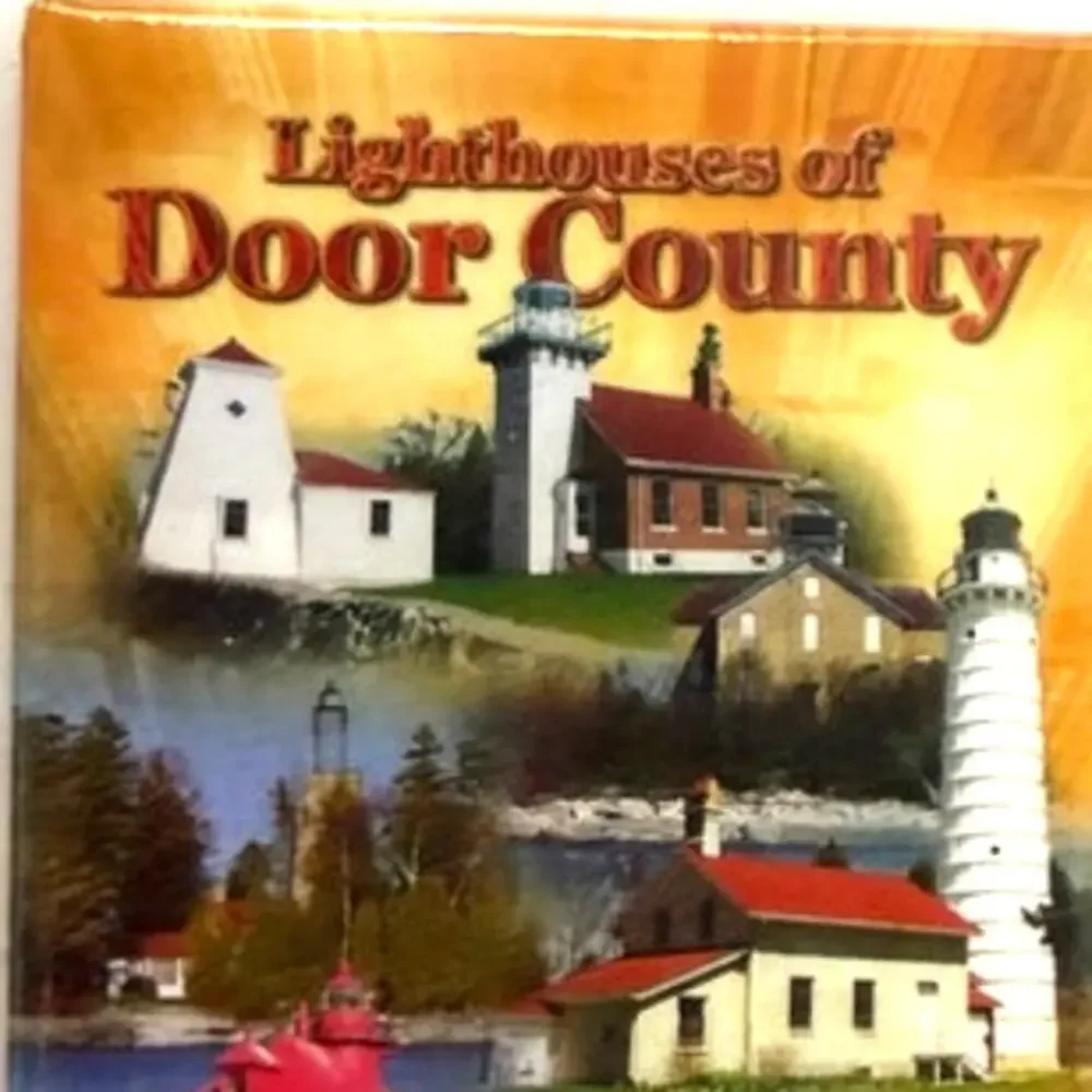 Door County Wisconsin Lighthouse Photo Collage Magnet Cana Island 3‑1/4 × 2‑1/4
